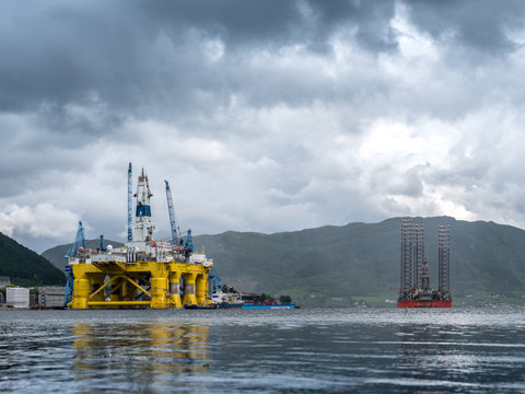 Ölbohrinsel in Norwegen
