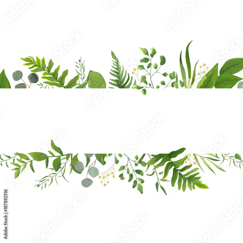 quot vector floral greenery card design forest fern frond rustic christmas wedding