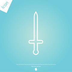 Sword line icon