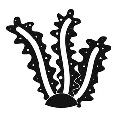 Seaweed icon, simple style