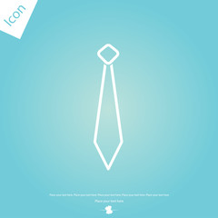Necktie line icon
