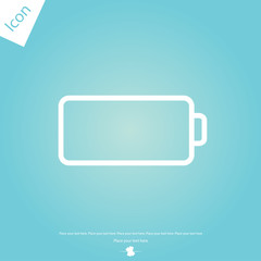 Fototapeta premium battery line icon