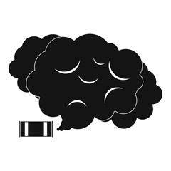 Tear gas icon, simple style