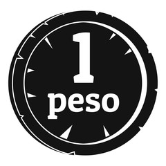 Peso icon, simple style