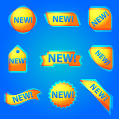 colorful new advertising web banner