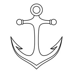 Anchor icon, outline style