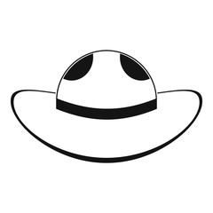 Sea hat icon, simple style