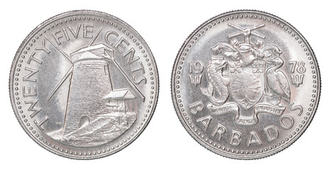 Barbados cent coin
