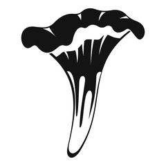 Chanterelle icon, simple style