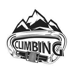 Climbing logotype and badge