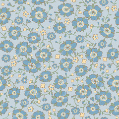 floret  Repeat  The design blue