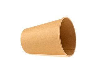 paper cup isolated on white background