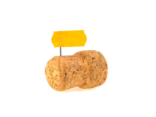 cork cork and billet isolated on white background