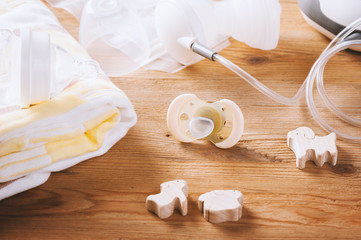 yellow baby pacifier