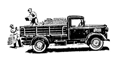 Vintage Pickup Truck Illustration