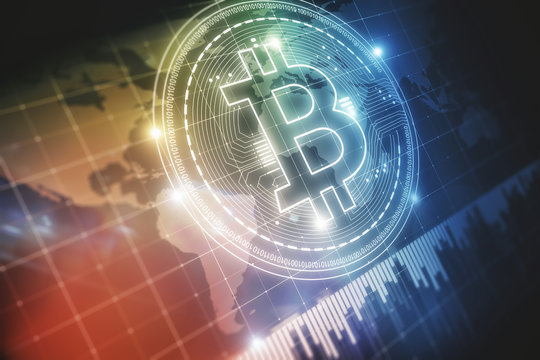 Financial bitcoin backdrop