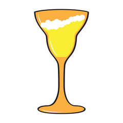 Pixelated beer glass