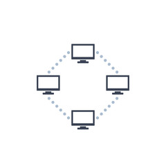 computer network vector icon