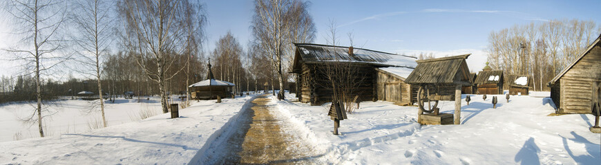 Fototapeta na wymiar Public Park of the Kostromskaya Sloboda