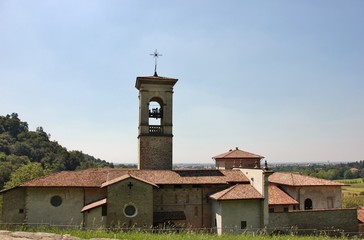 Naklejka premium The Former Monastery of Astino - Bergamo, placed at the Astino Valley, part of the Bergamo Hills Regional Park