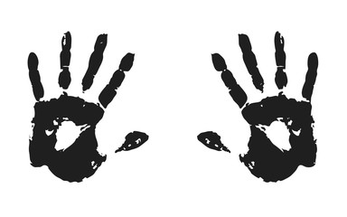 gray silhouette of fingerprints