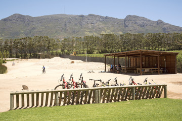 Constantia Western Cape South Africa. December 2017. Bike Park in Constantia.