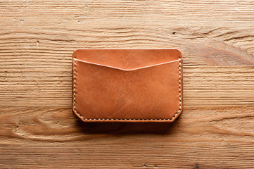 vegetable tanned leather wallet