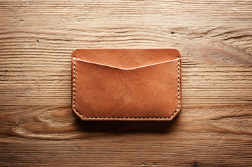 vegetable tanned leather wallet