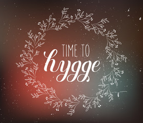 Hygge hand lettering