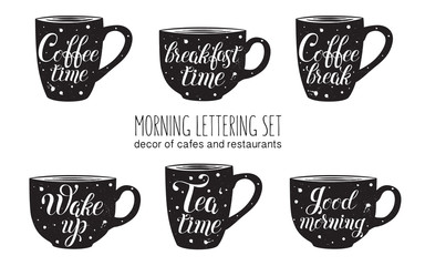 Morning lettering set