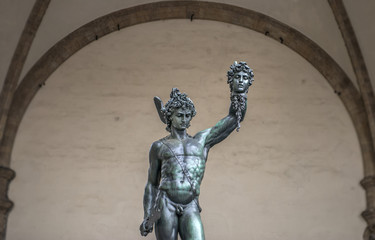 Statue of Perseus Holding the Head of Medusa