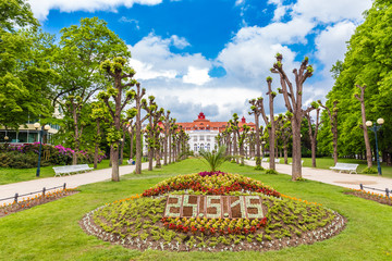 Flowers Showing The Date - Karlovy Vary, Czech Republic