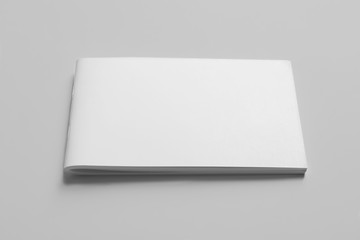 Mock up of brochure on white background