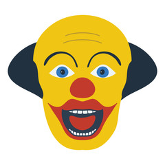 Party clown face icon