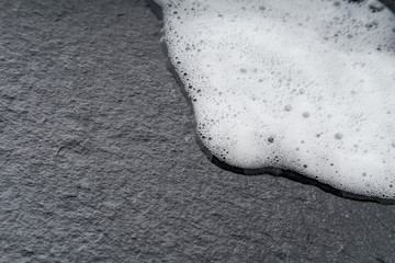 Obraz premium Soap on black background