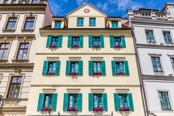 Fototapeta premium Karlovy Vary (Carlsbad) City Centre,Czech Republic
