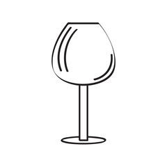 Cocktail glass outline