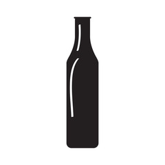 Silhouette of a beer bottle