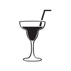 Silhouette of a cocktail