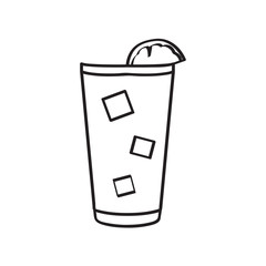 Outline of a cocktail