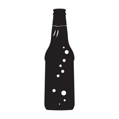 Beer bottle silhouette