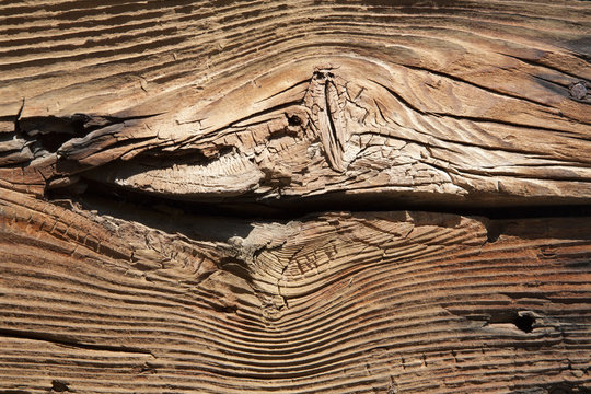 The detail of old wood door