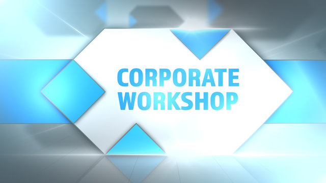 Corporate Cyan Light Rays Title