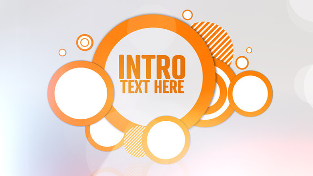 Floating Orange Bubbles Title