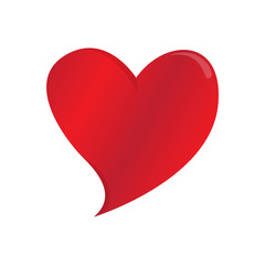 Isolated heart shape