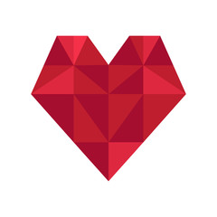 Isolated heart shape