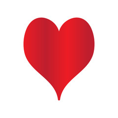 Isolated heart shape