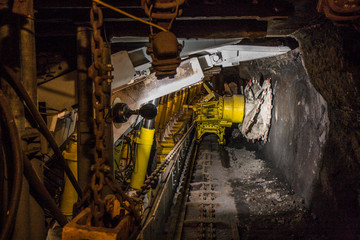 Machine in a coal mine.