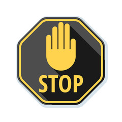 Stop sign illustration