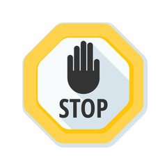Stop sign illustration